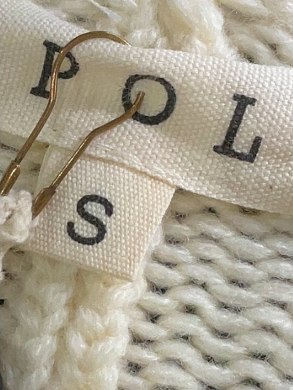 NWT: POL Tassel Fringe Detail Open Front Boho Cream Cardigan Sweater• Small - Picture 8 of 8